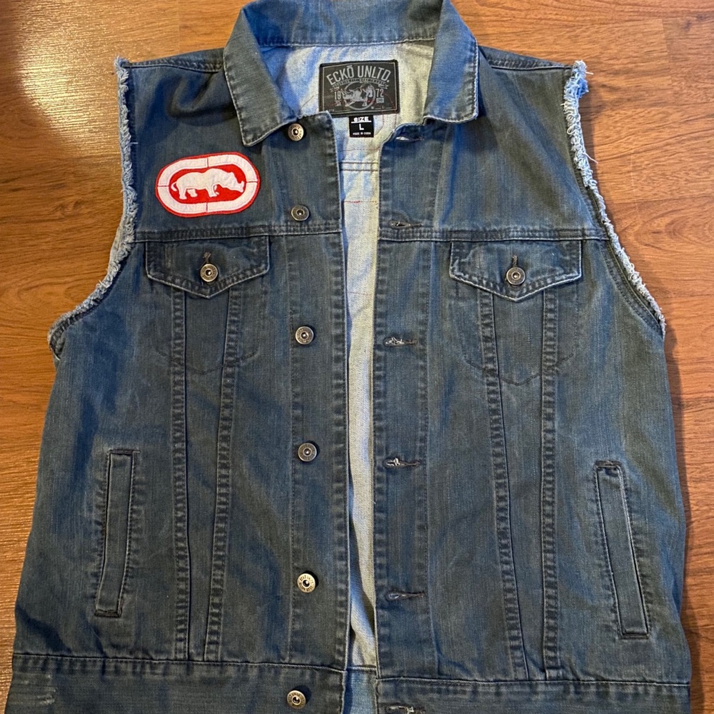 Ecko Denim Vest Custom-logos from Ecko shirt